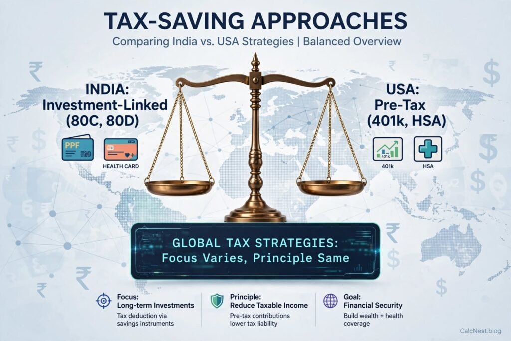 Comparison of tax saving approaches between India and USA