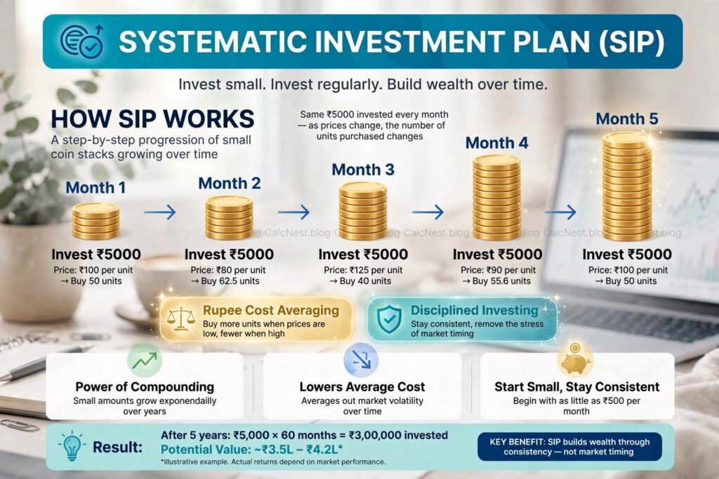 Comparison table between SIP and Lump Sum mutual fund investments
