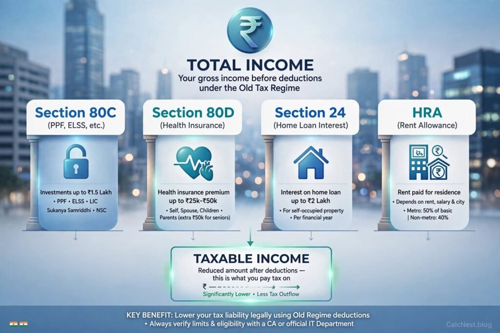 Income tax saving deductions under Section 80C and 80D in India