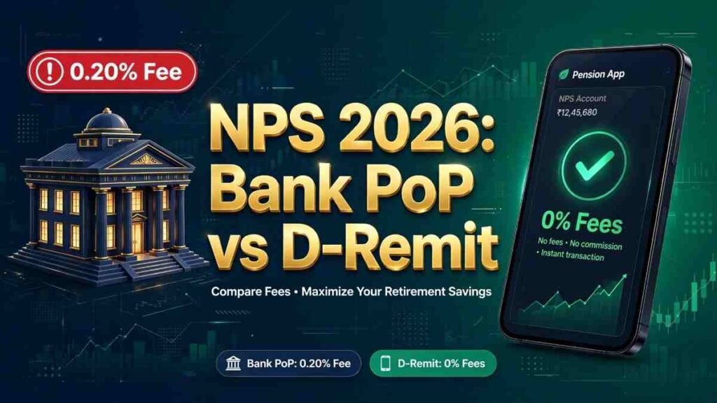 New NPS charges from October 2026 showing PoP fee vs D-Remit zero fee comparison