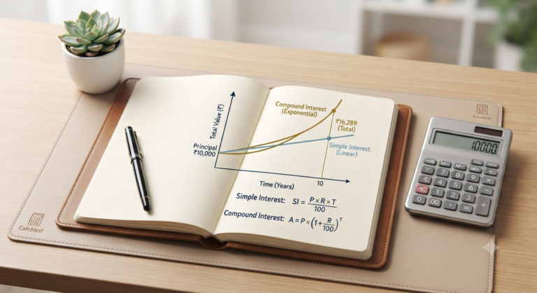 Compound Interest vs Simple Interest Formula and Calculation (साधारण ब्याज और चक्रवृद्धि ब्याज में क्या अंतर है?)