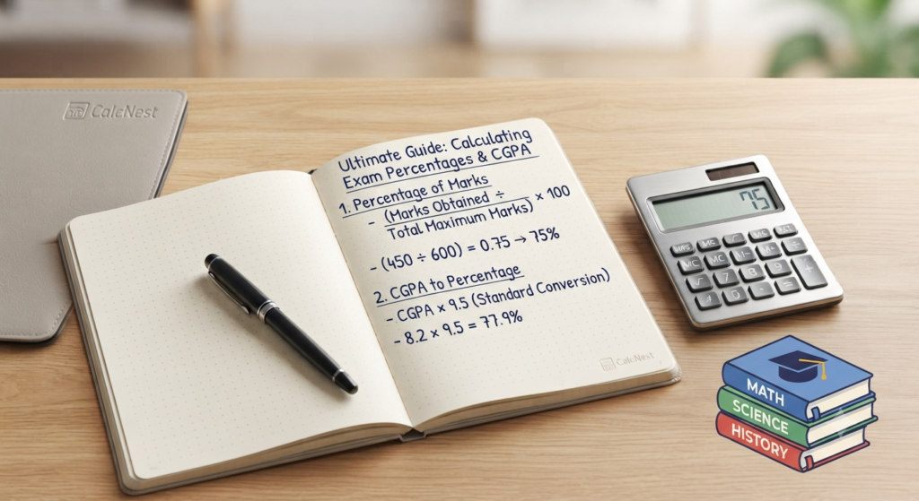 Ultimate guide to calculating exam percentage and CGPA conversion formula for students by CalcNest