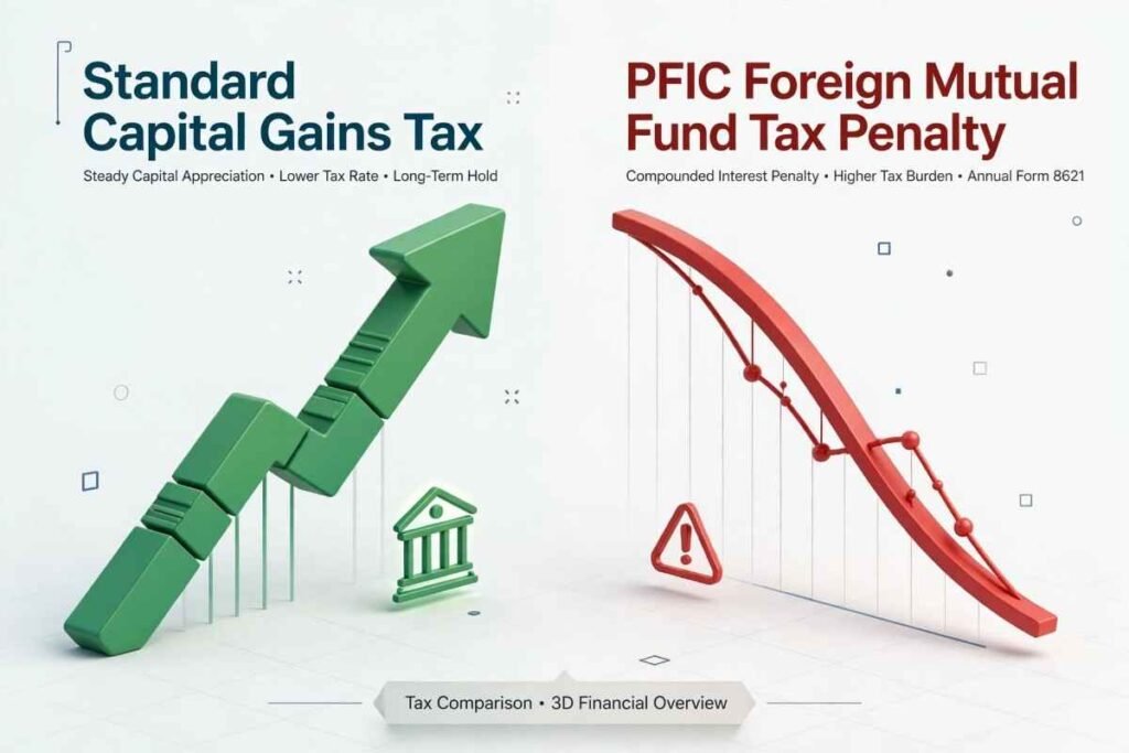 Side by side comparison infographic of FBAR FinCEN Form 114 and FATCA Form 8938