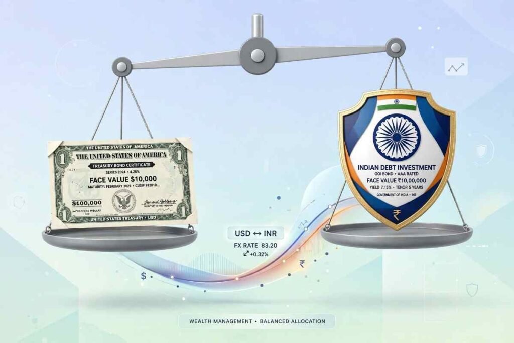 USD to INR exchange rate depreciation impact on Indian debt mutual fund returns
